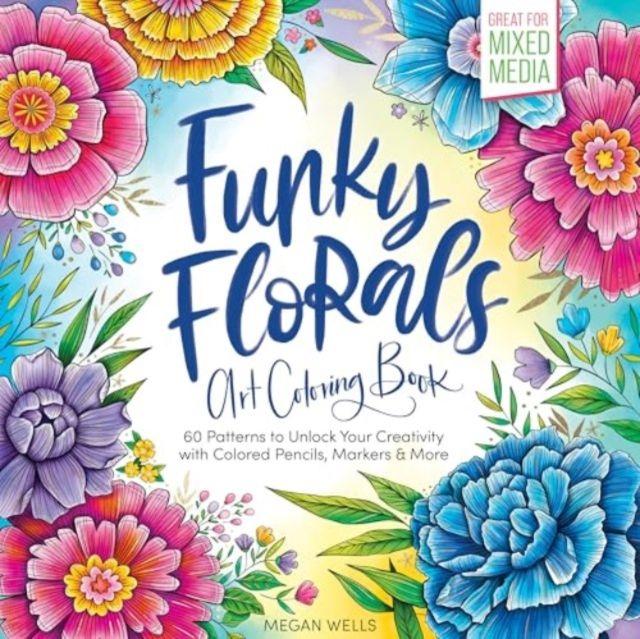 Vorderes Coverbild Funky Florals Art Coloring Book