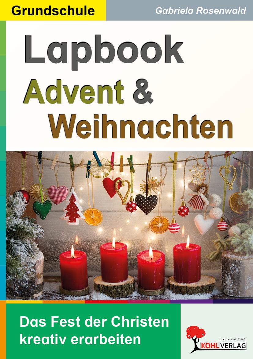 Vorderes Coverbild Lapbook Advent und Weihnachten