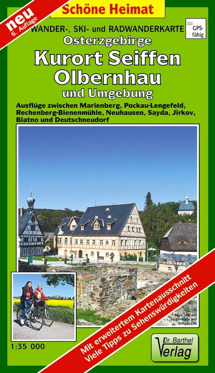 Vorderes Coverbild Wander- Ski- und Radwanderkarte Osterzgebirge, Kurort Seiffen, Olbernhau und Umgebung 1 : 35 000