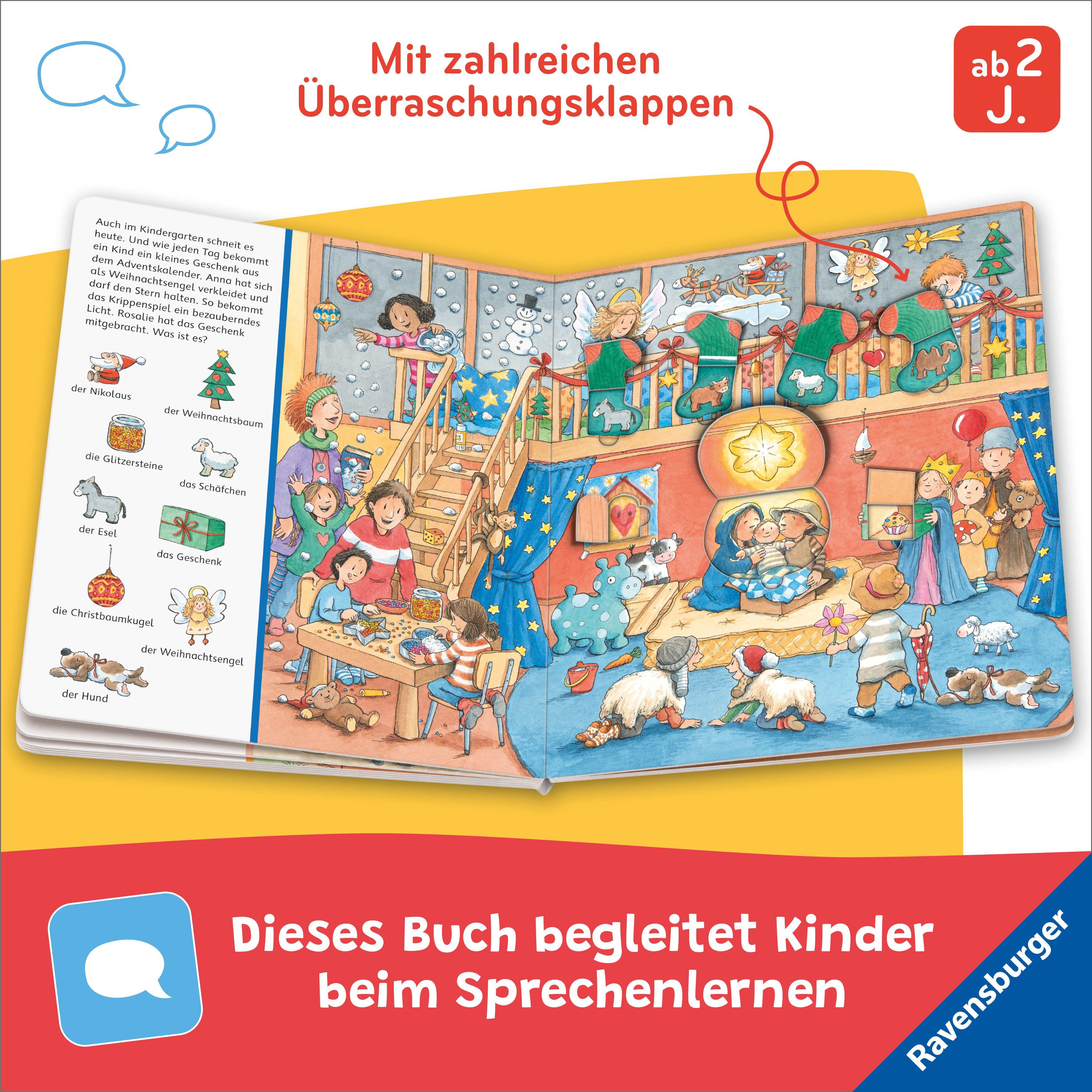 Beispielinhalt (Bild) Mein Sachen suchen Wimmelbuch: Weihnachtszeit