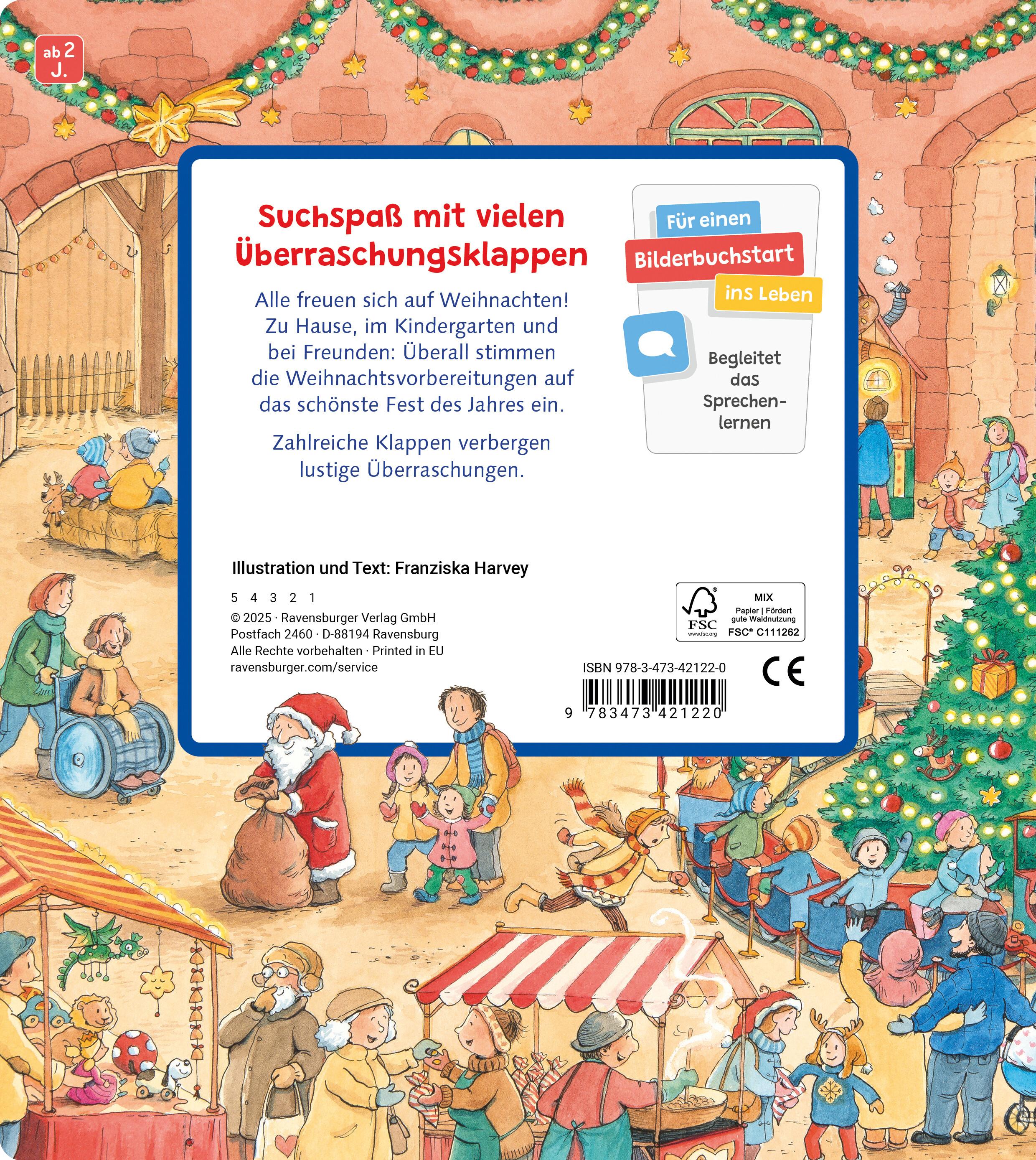 Rückseitencover Mein Sachen suchen Wimmelbuch: Weihnachtszeit