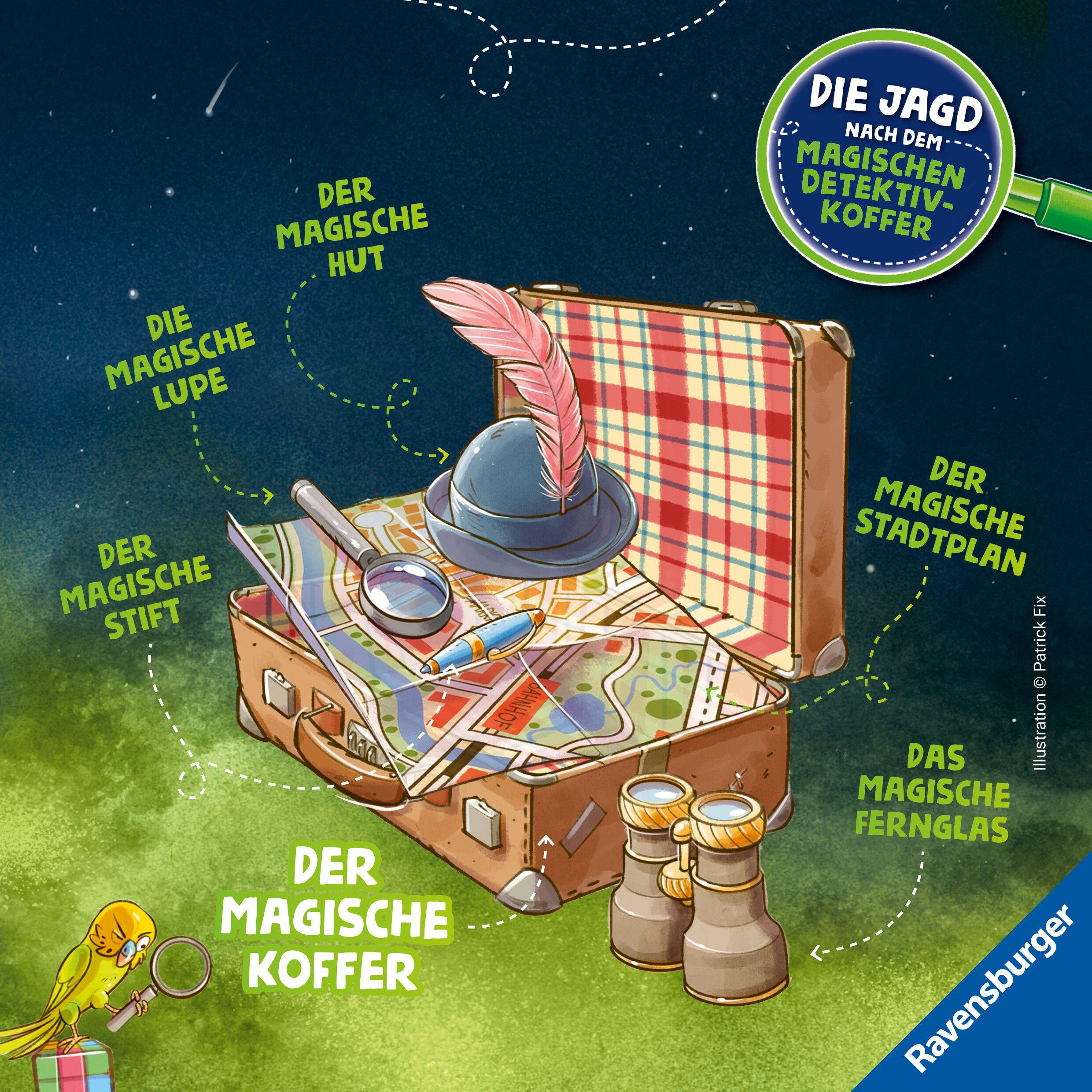 Beispielinhalt (Bild) Die Jagd nach dem magischen Detektivkoffer - Adventskalender: Geschenke in Gefahr!