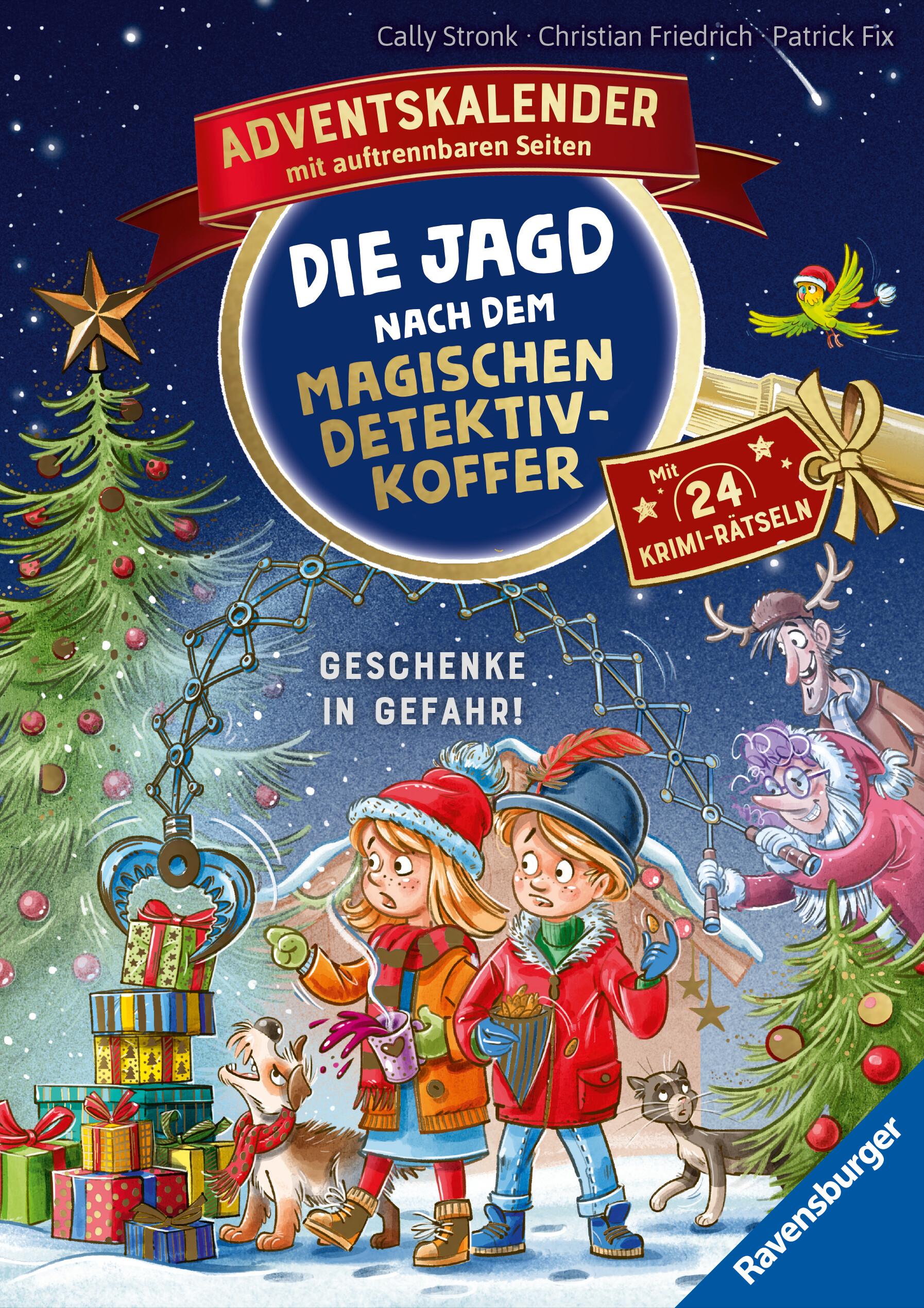 Vorderes Coverbild Die Jagd nach dem magischen Detektivkoffer - Adventskalender: Geschenke in Gefahr!