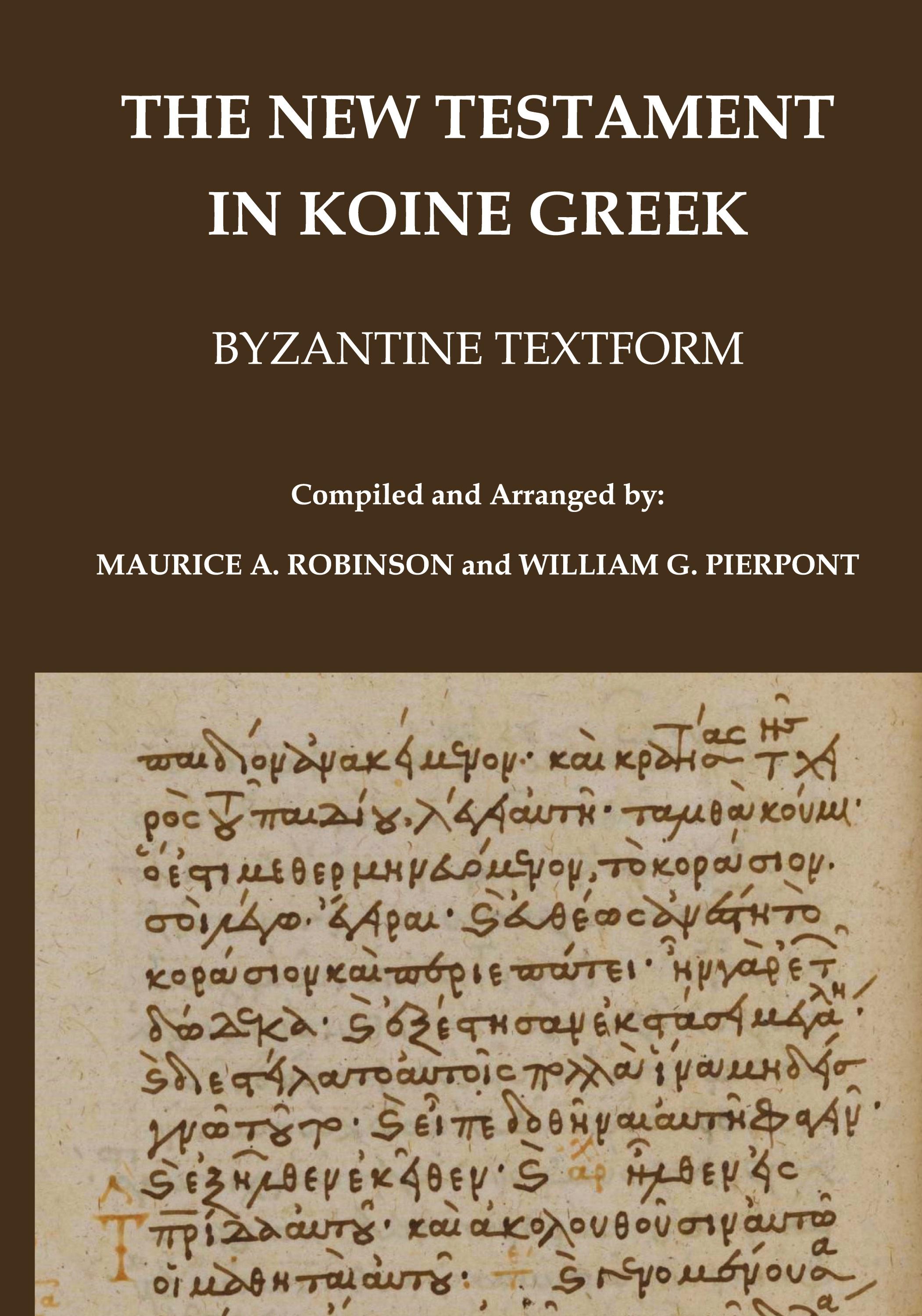 Vorderes Coverbild The New Testament in Koine Greek
