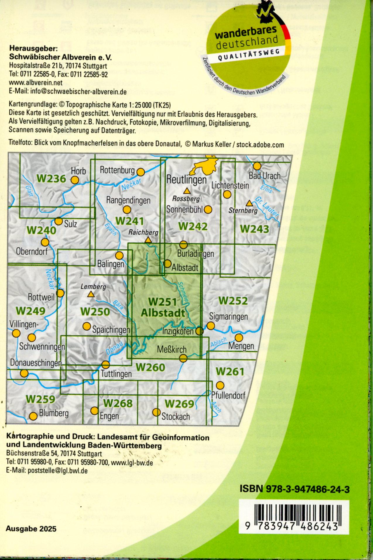 Beispielinhalt (Bild) W251 Albstadt - Obere Donau (Mitte), Inzigkofen
