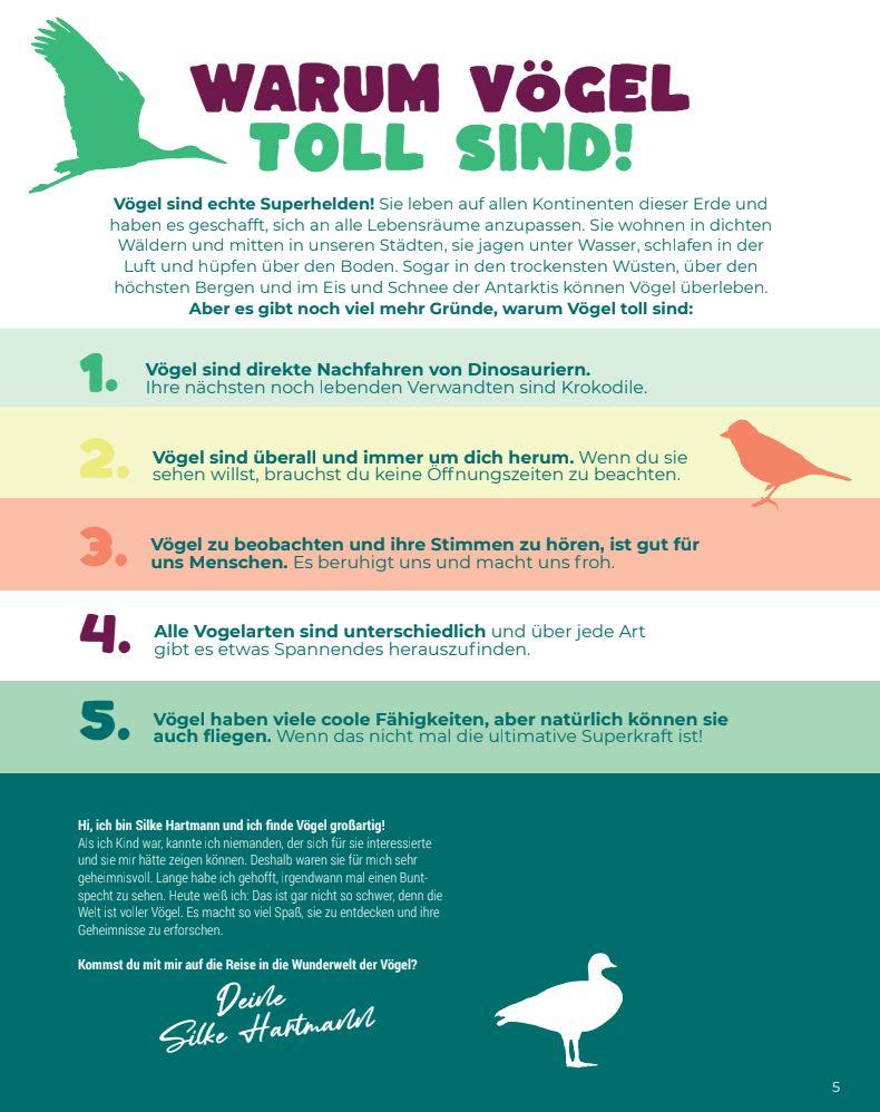 Beispielinhalt (Bild) Birding - Entdecke die Wunderwelt der Vögel.