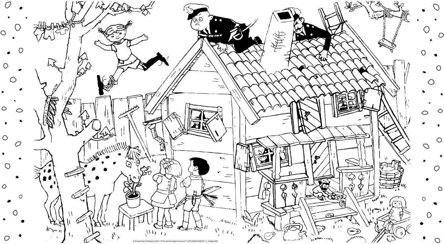 Beispielinhalt (Bild) Pippi Langstrumpf. Die große Kunterbunt-Kiste