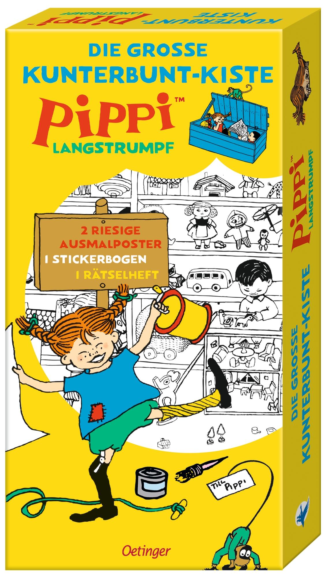 Vorderes Coverbild Pippi Langstrumpf. Die große Kunterbunt-Kiste