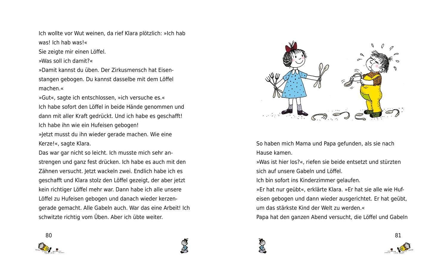 Beispielinhalt (Bild) Ich und meine Schwester Klara. Die schönsten Geschwistergeschichten zum Vorlesen