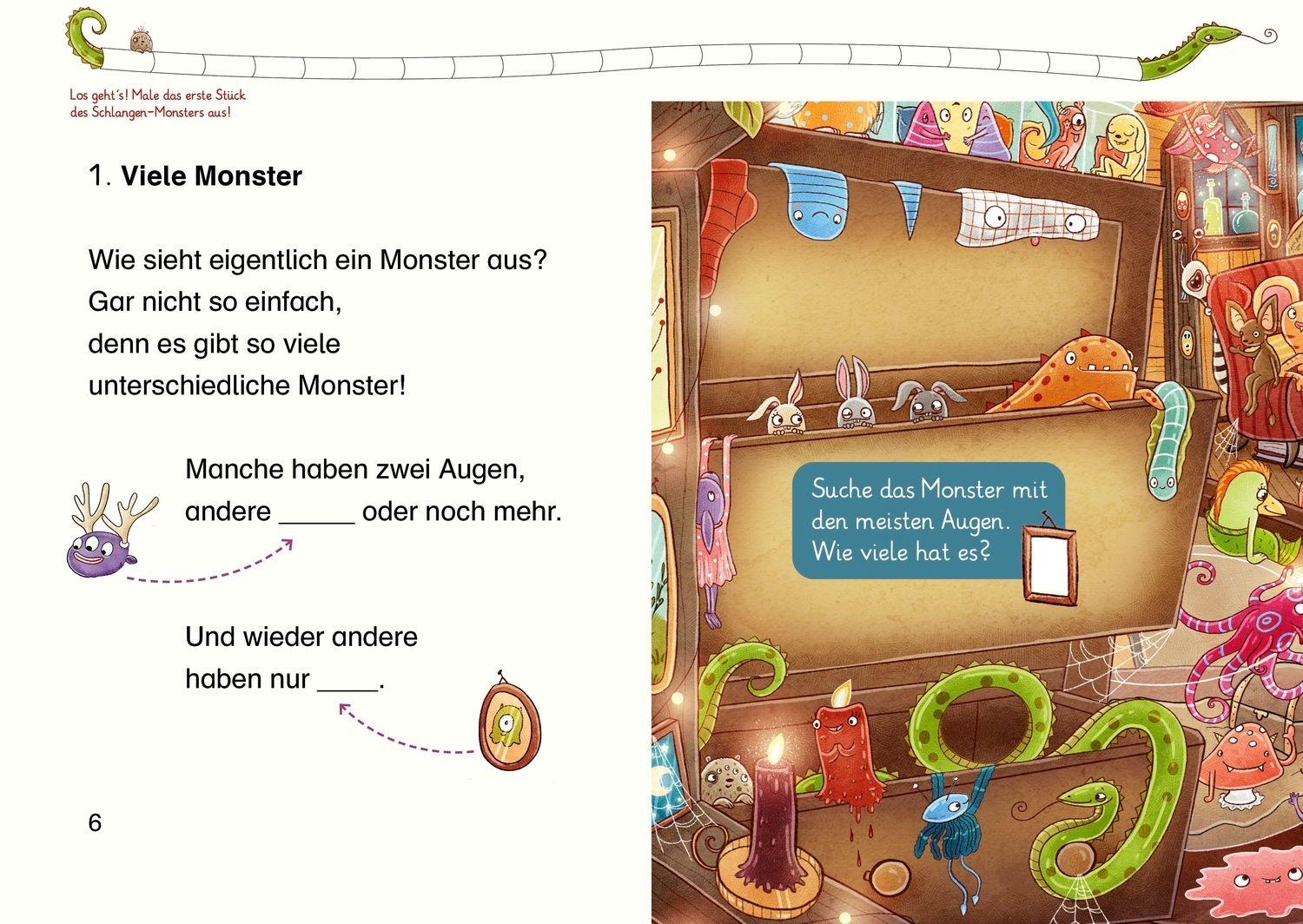 Beispielinhalt (Bild) 101 Monster rechnen wie wild!