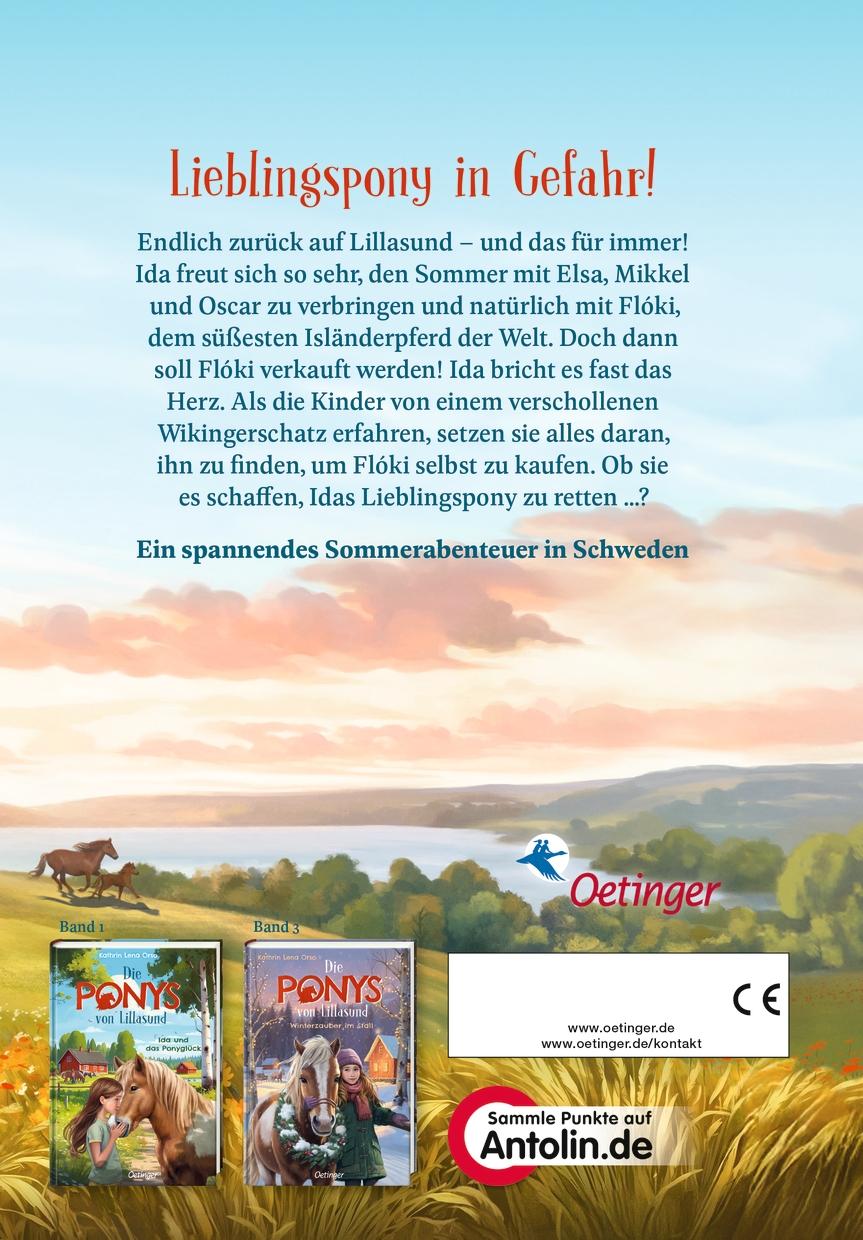 Rückseitencover Die Ponys von Lillasund 2. Schatzsuche auf vier Hufen