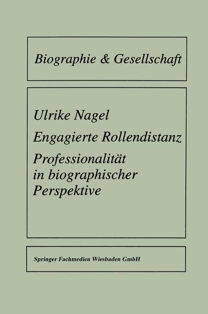 Vorderes Coverbild Engagierte Rollendistanz
