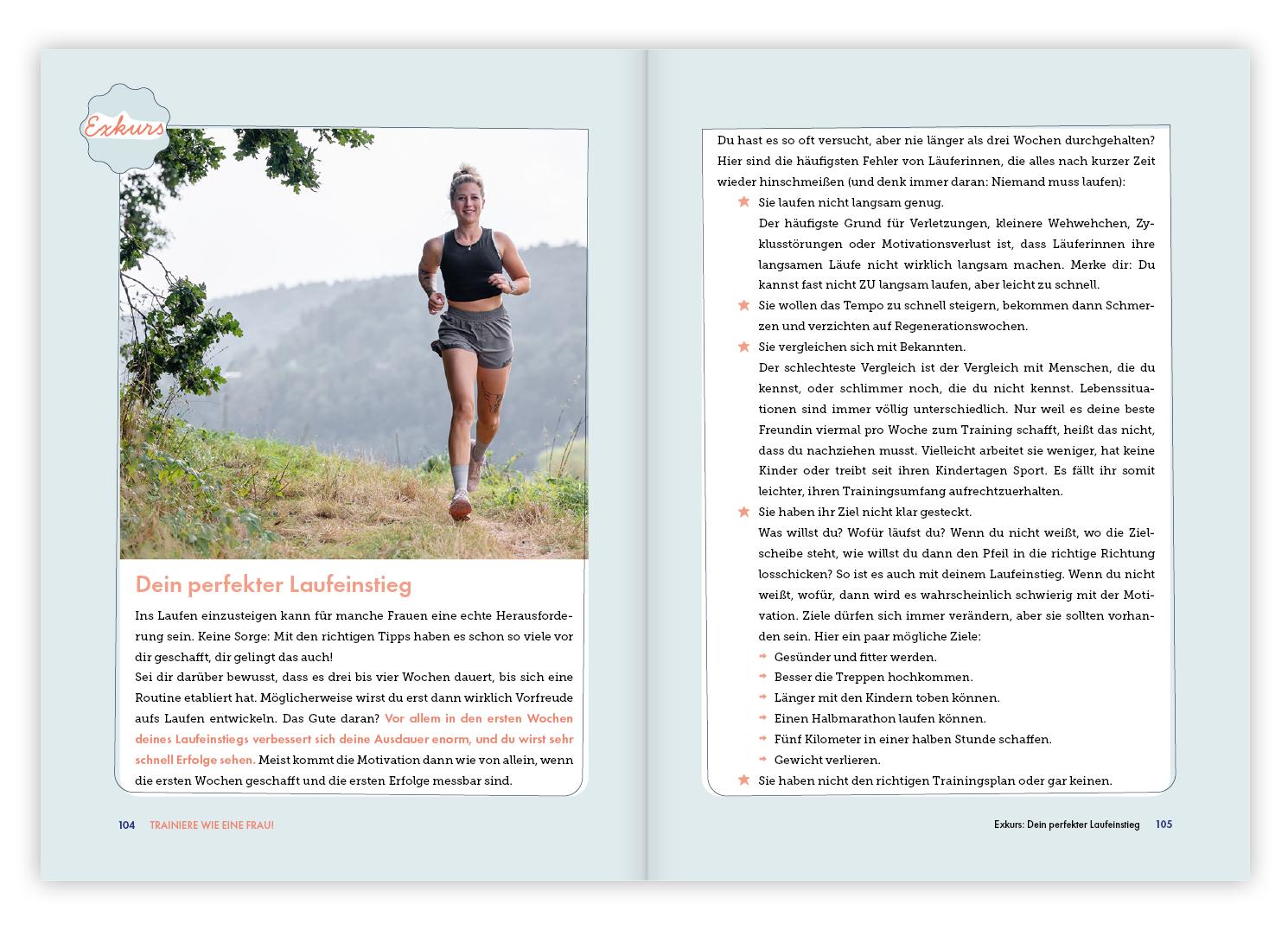 Beispielinhalt (Bild) Frauen trainieren anders. Fitness und Sport im Einklang mit deinen Hormonen