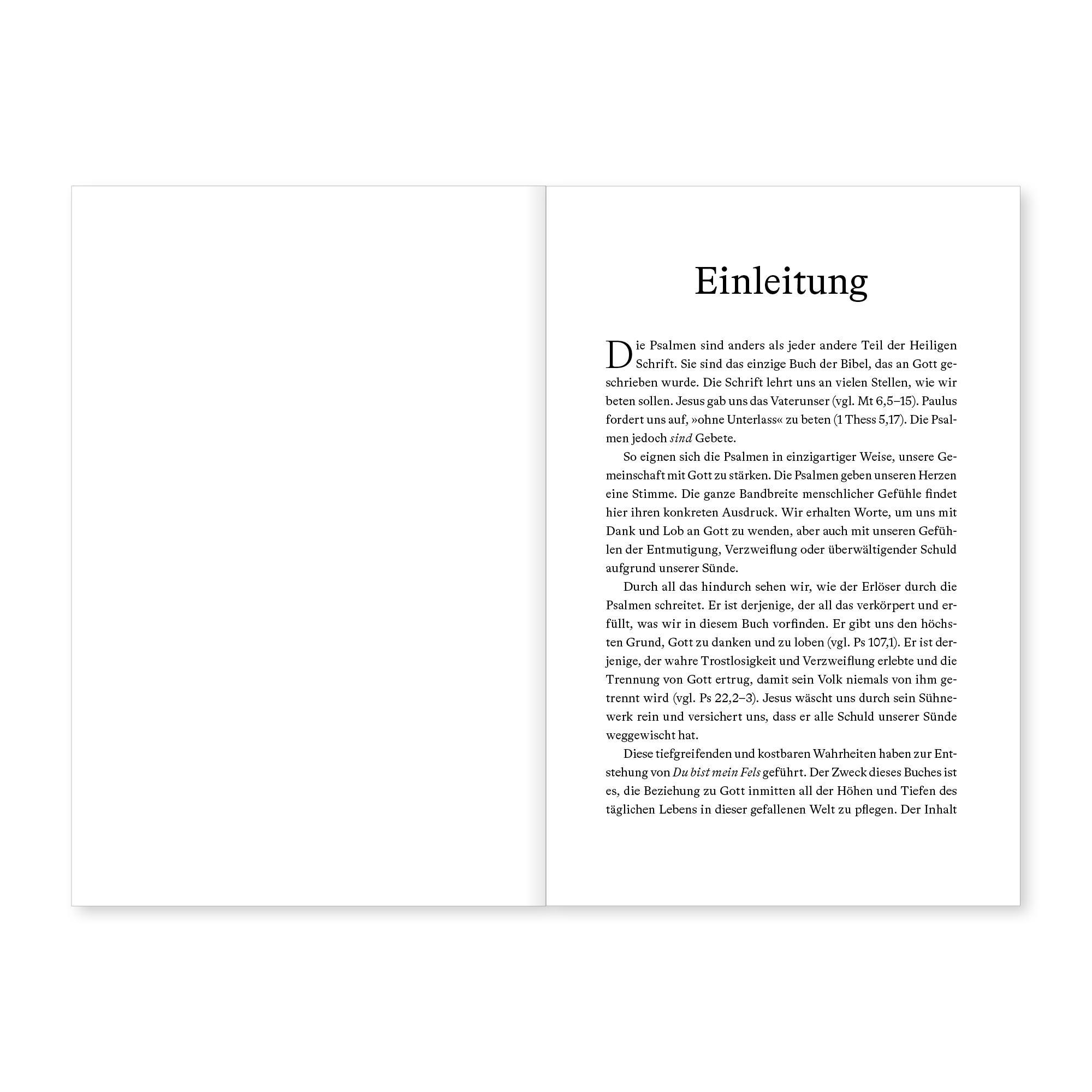 Beispielinhalt (Bild) Du bist mein Fels
