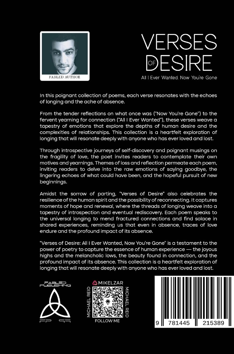 Rückseitencover Verses of Desire