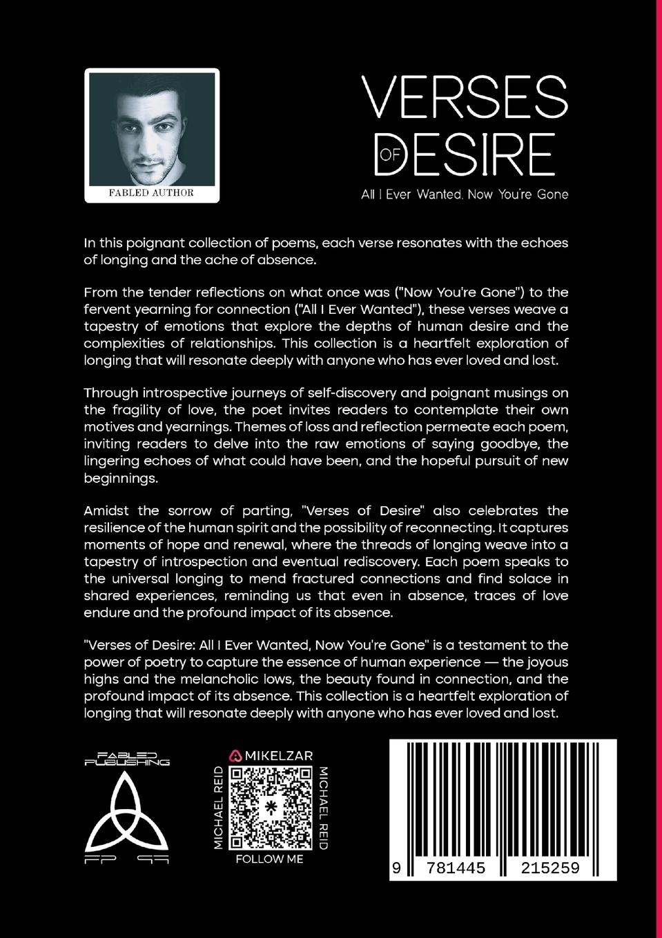 Rückseitencover Verses of Desire