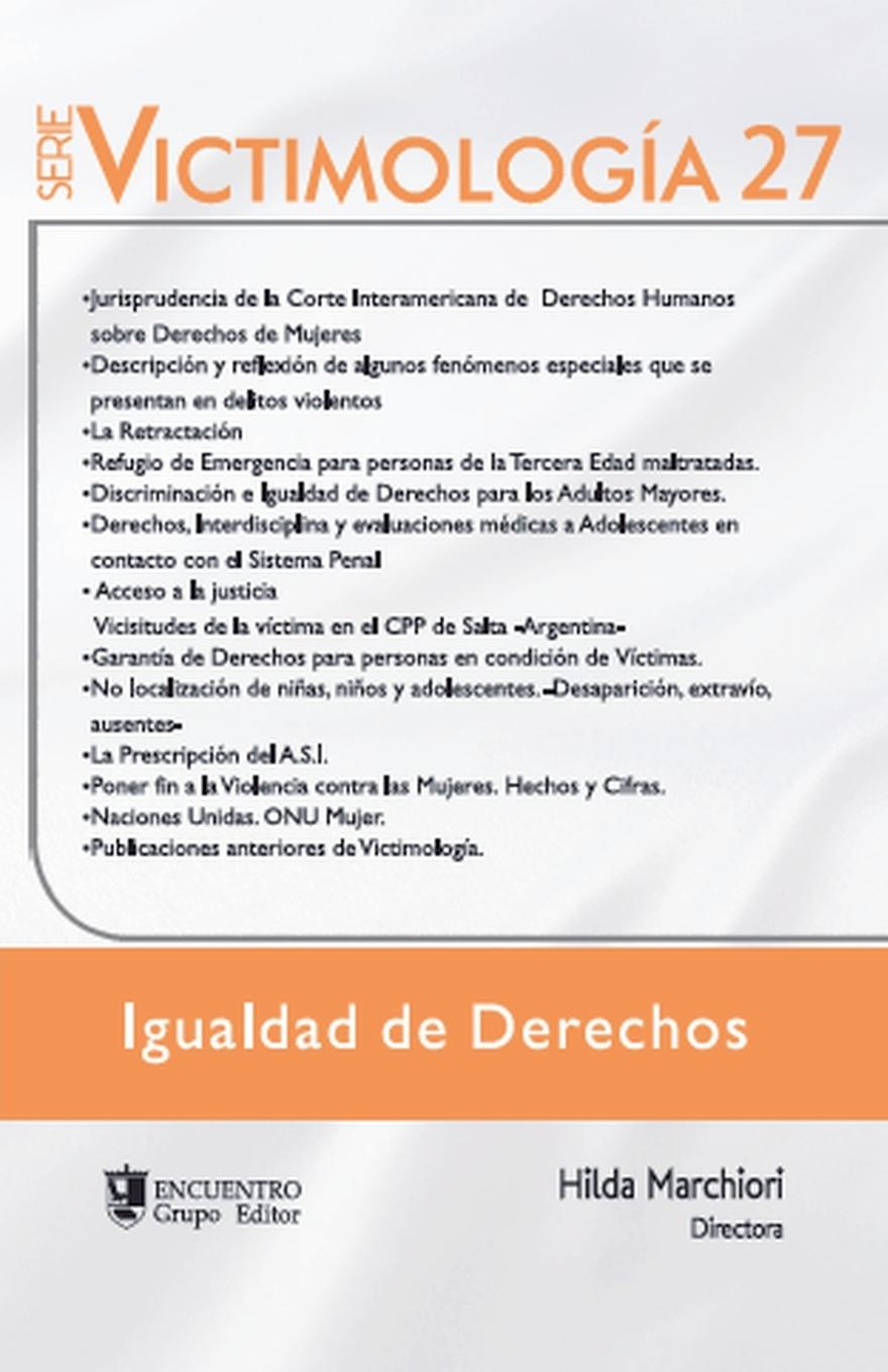 Vorderes Coverbild Victimología 27. Igualdad de derechos