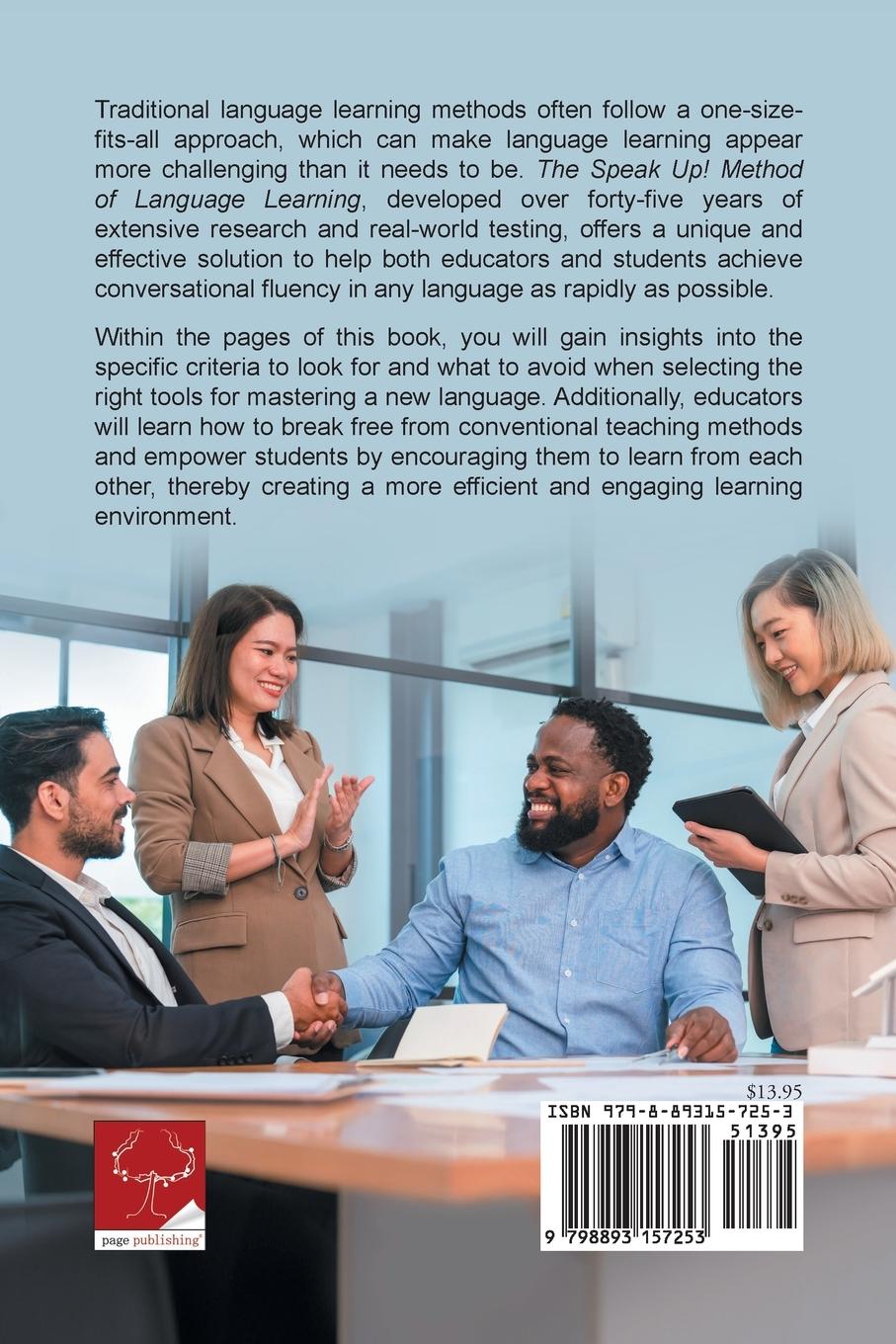 Rückseitencover The Speak Up! Method of Language Learning