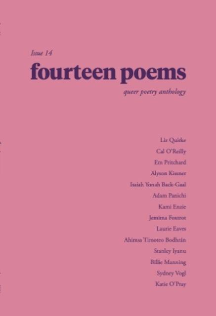 Vorderes Coverbild fourteen poems issue 14: a queer poetry anthology