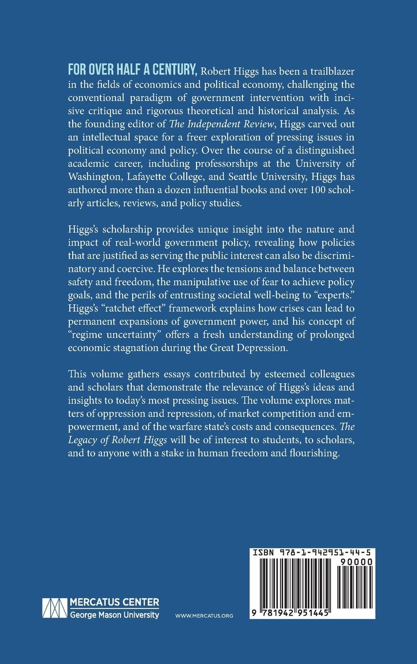 Rückseitencover The Legacy of Robert Higgs