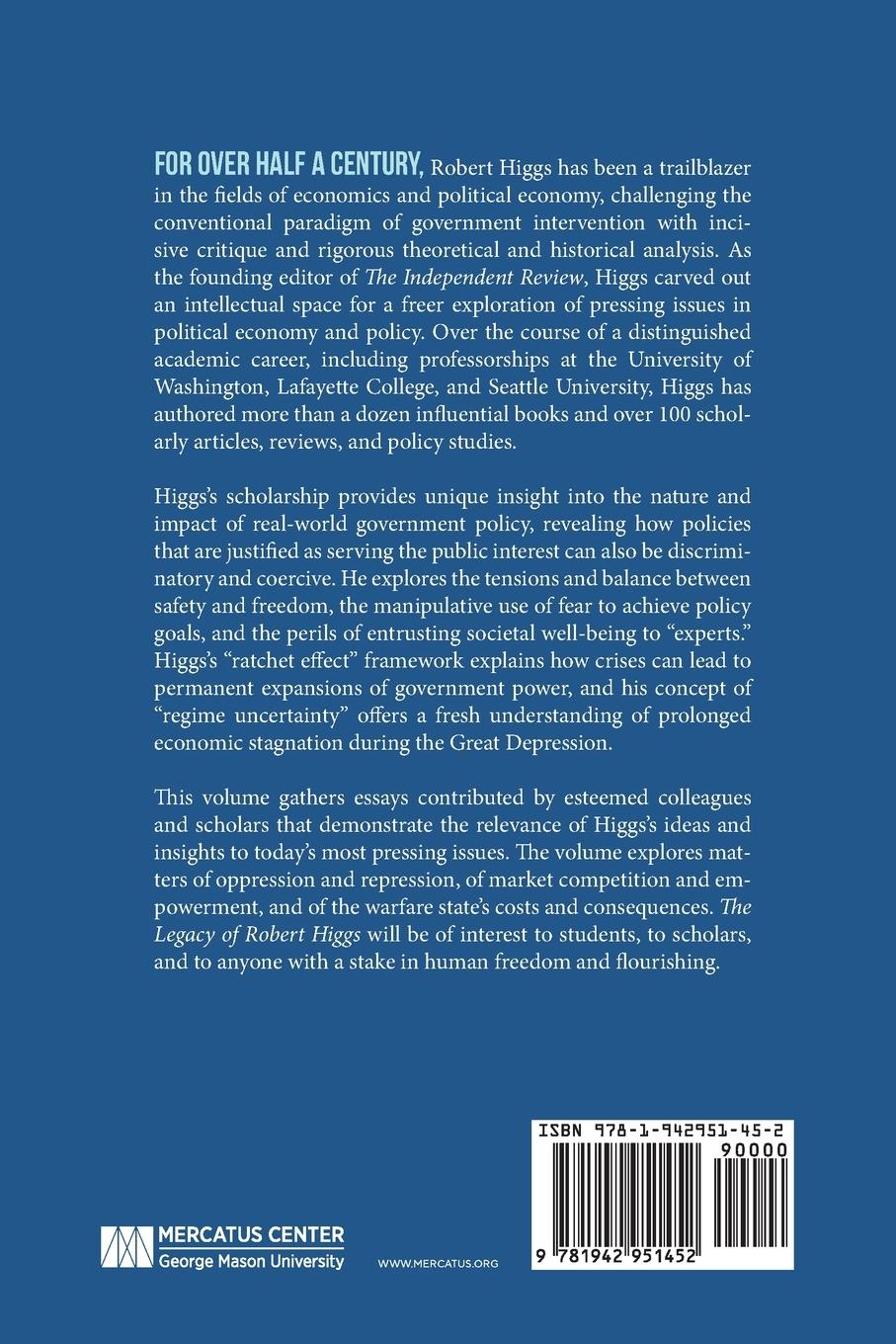 Rückseitencover The Legacy of Robert Higgs