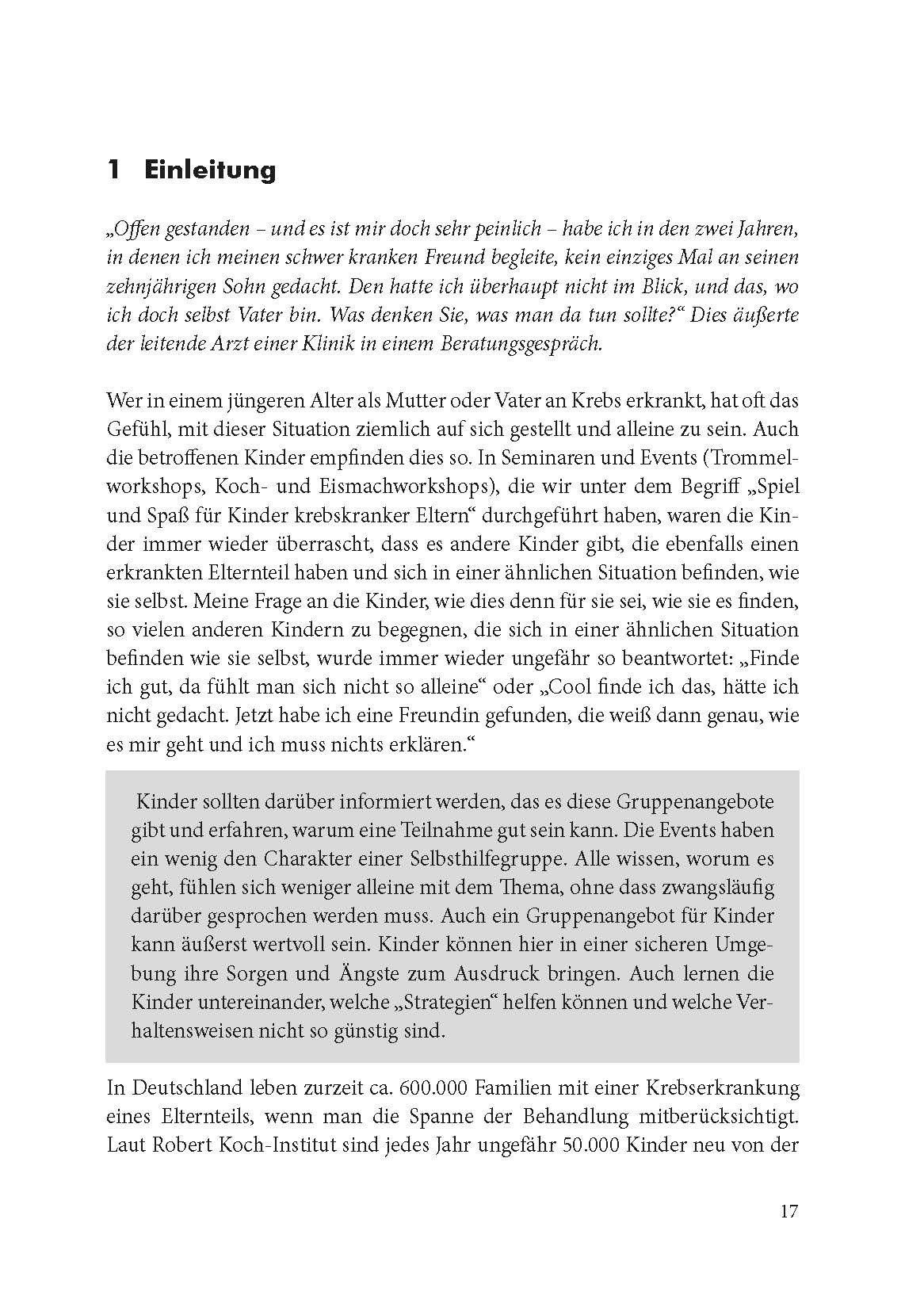 Beispielinhalt (Bild) Wie sage ich meinem Kind, dass ich Krebs habe?