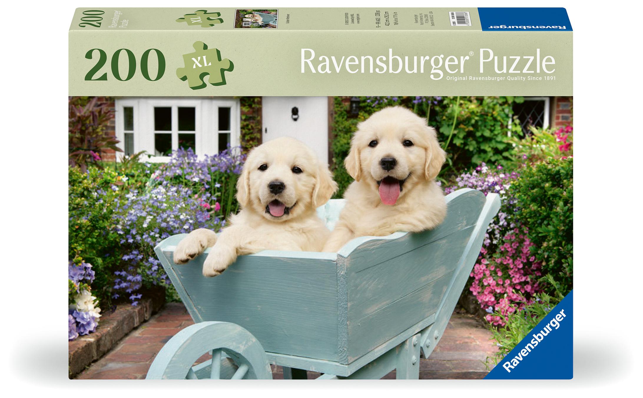 Vorderes Coverbild Feel Well & Puzzle - Golden Retriever - Erwachsenenpuzzle mit 200 XL-Teilen und extra Bildvorlage