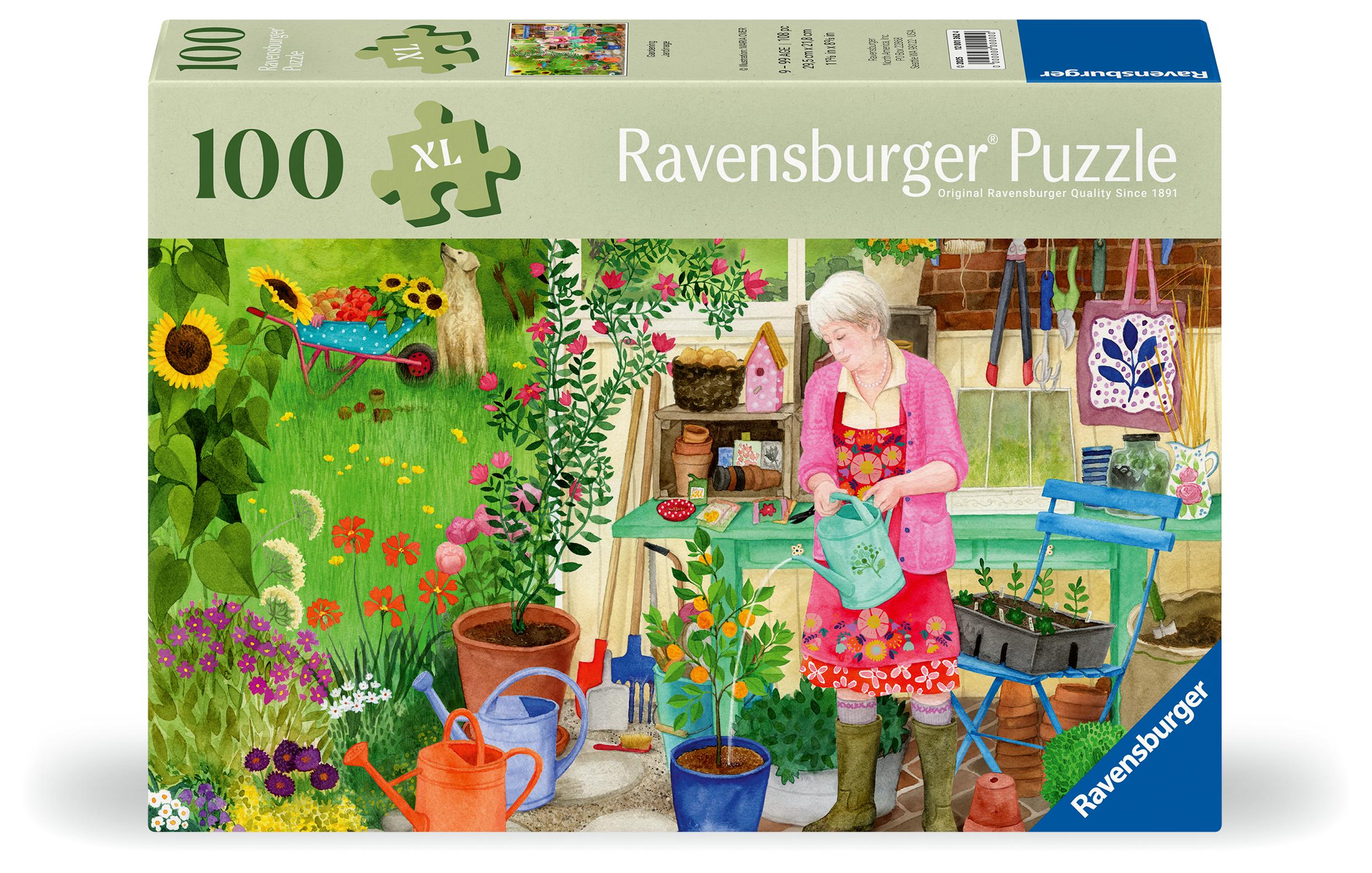 Vorderes Coverbild Feel Well & Puzzle - Gartenarbeit - Erwachsenenpuzzle mit 100 XL-Teilen und extra Bildvorlage