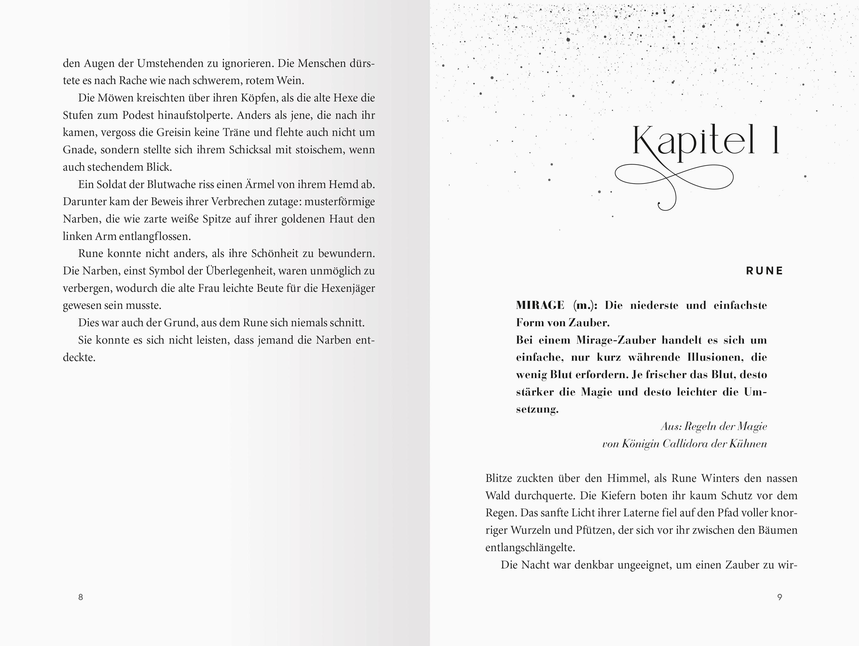 Beispielinhalt (Bild) Heartless Hunter. Der rote Nachtfalter, Band 1