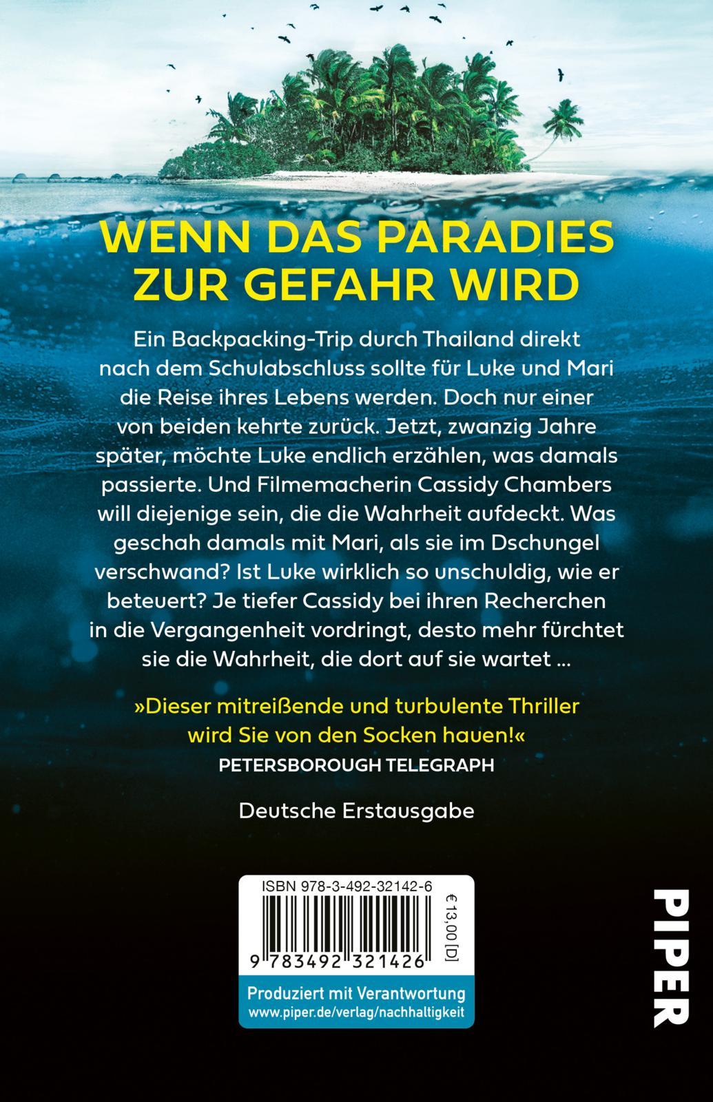 Rückseitencover Her Last Summer - Eine verschwundene Frau. Eine Reise ohne Wiederkehr.