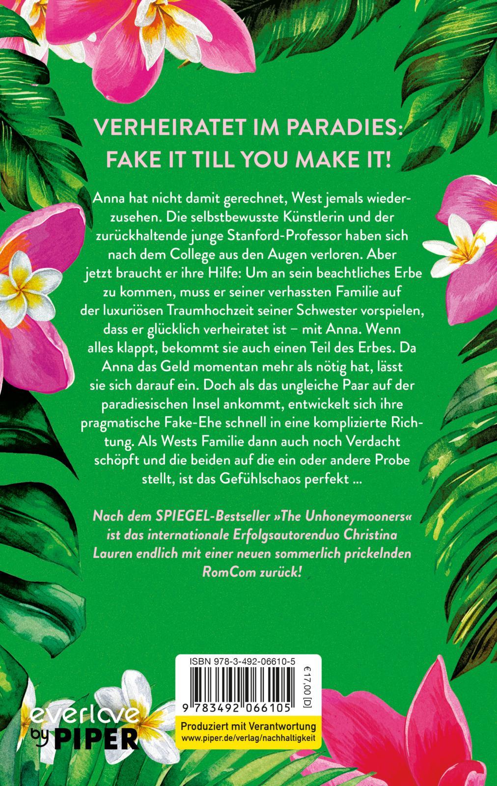 Rückseitencover The Paradise Problem - Wenn das Herz den perfekten Plan durchkreuzt