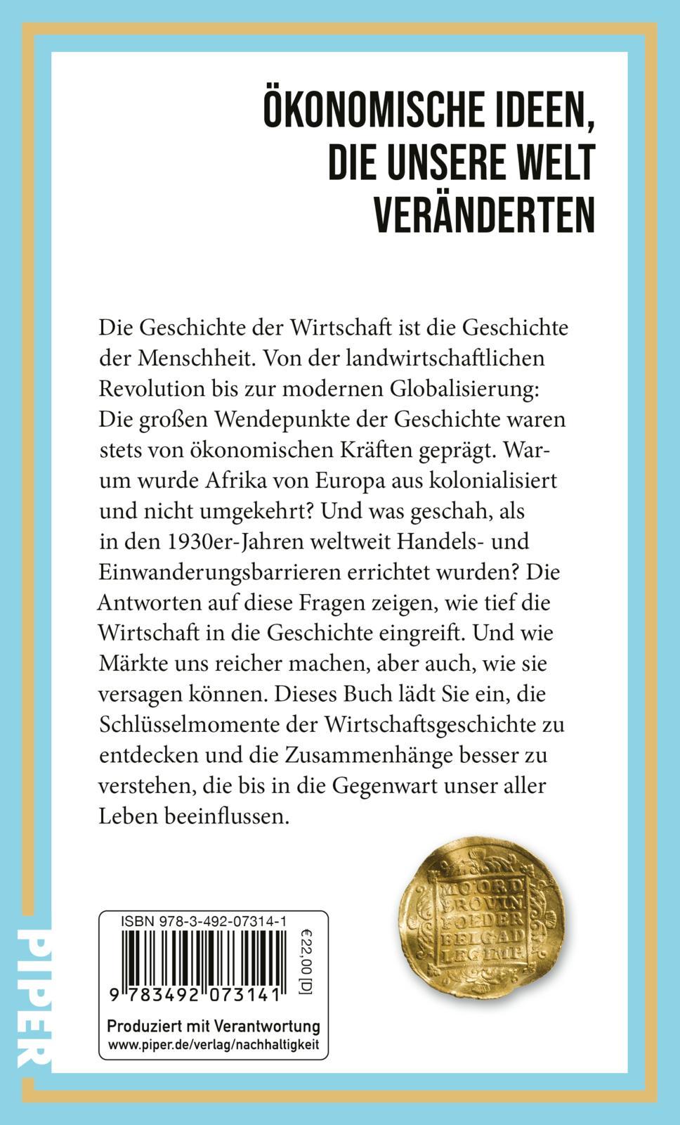 Rückseitencover Die kürzeste Geschichte der Wirtschaft