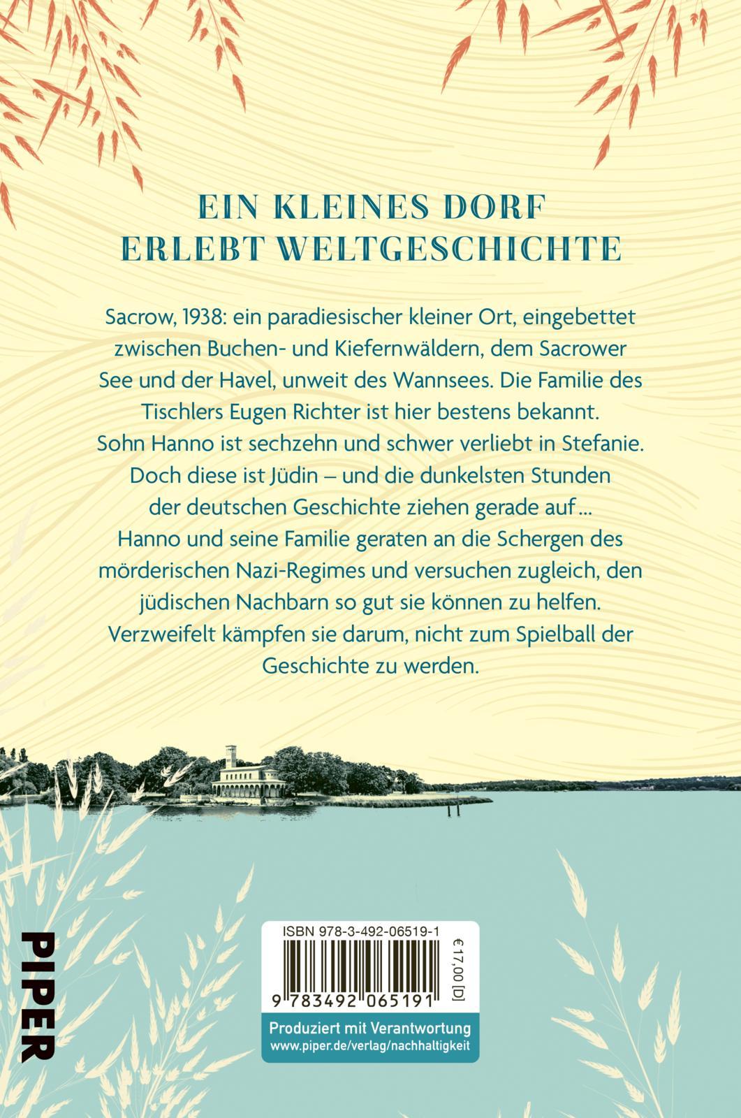 Rückseitencover Sacrow - Paradies mit dunklen Schatten