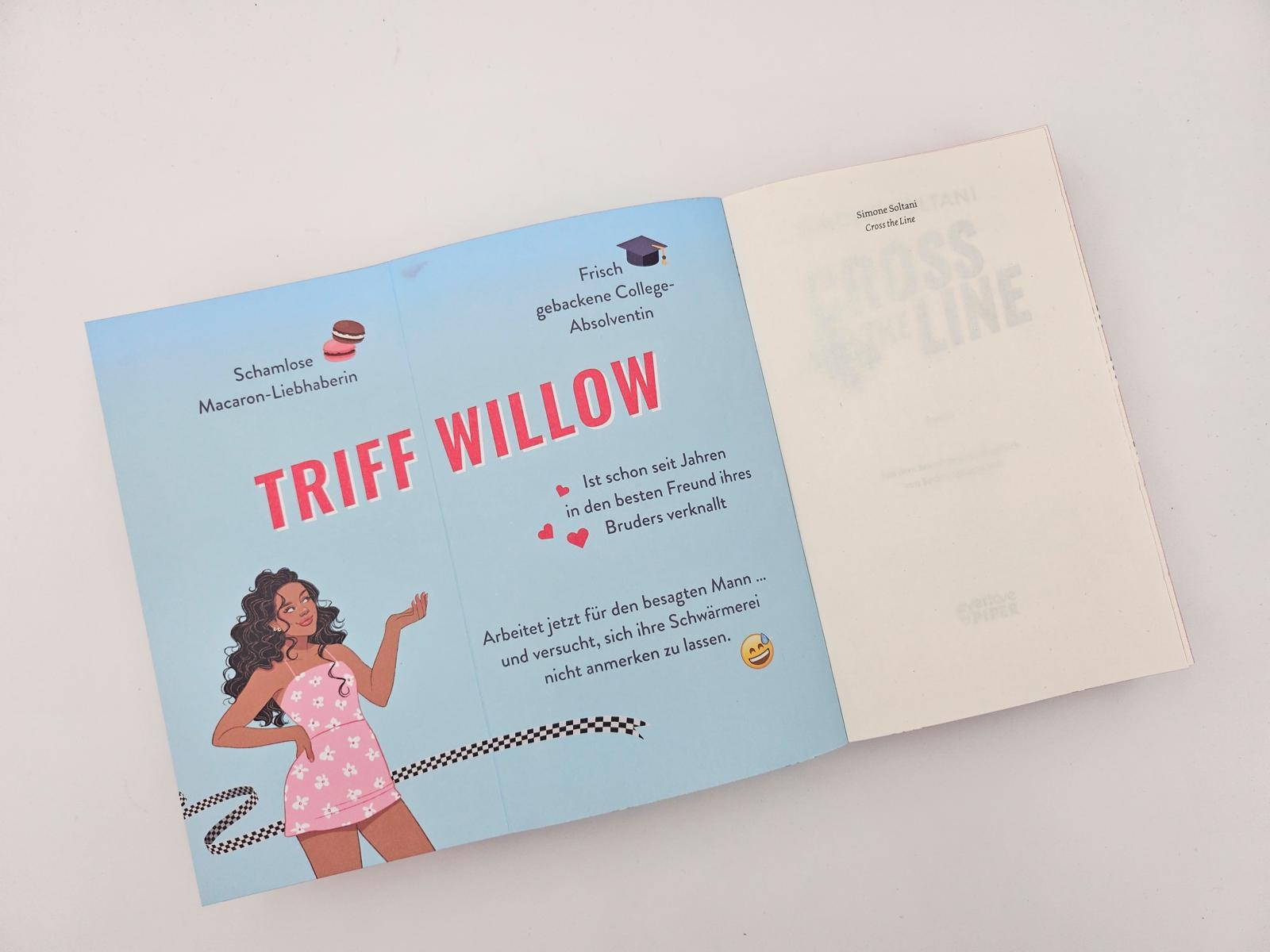 Beispielinhalt (Bild) Cross the Line - Auf der Rennstrecke kämpft er um den Sieg, im Leben um ihr Herz