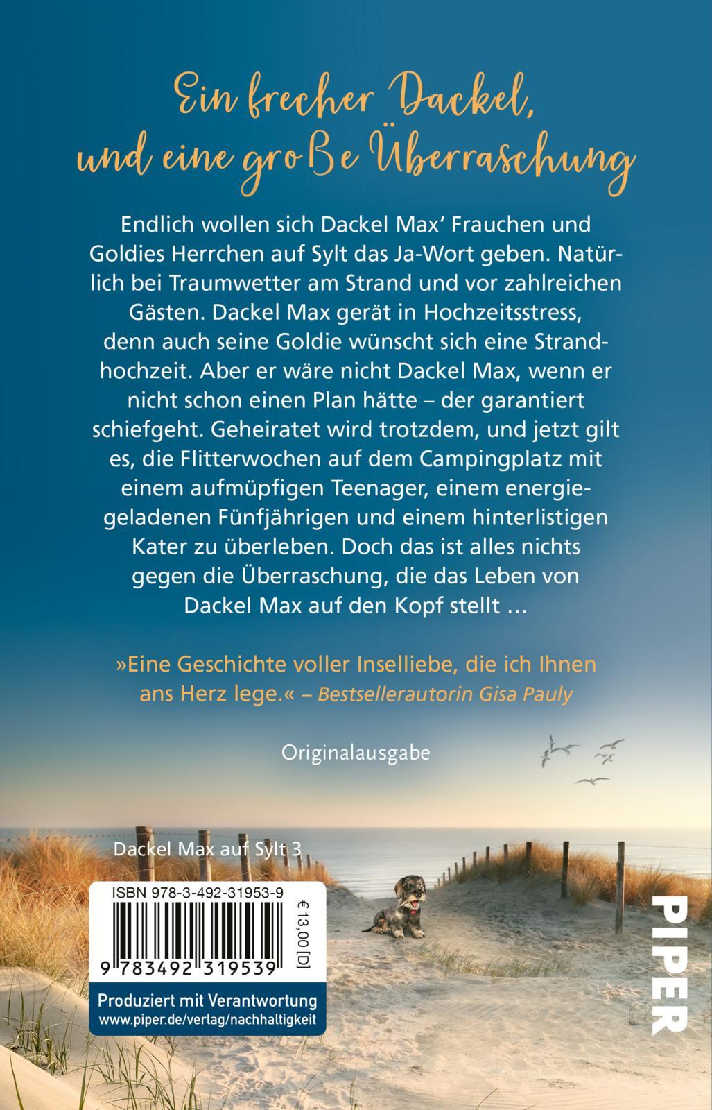 Rückseitencover Pfotenglück - Dackel Max sucht Wolke sieben