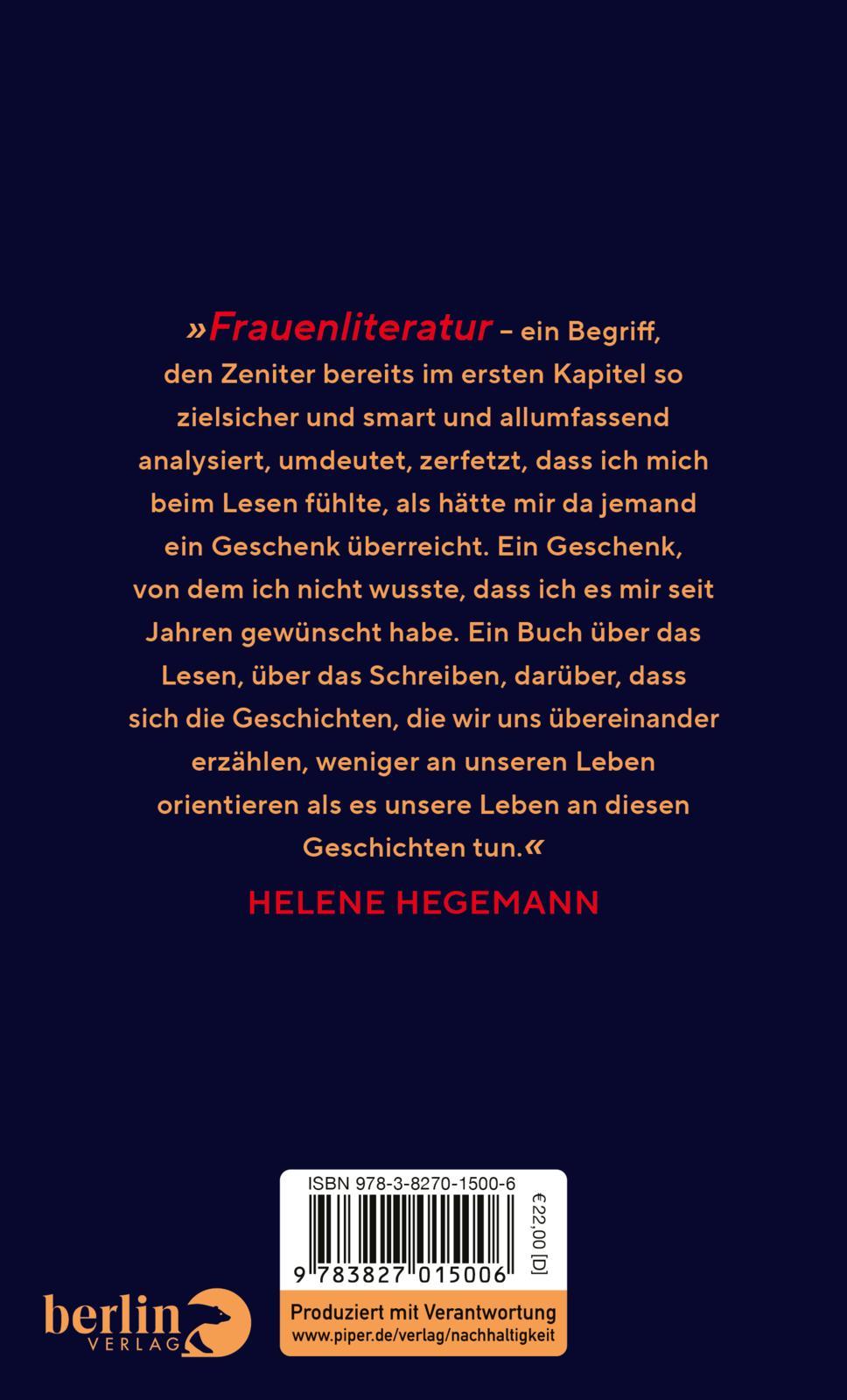 Rückseitencover Eine ganze Hälfte der Welt