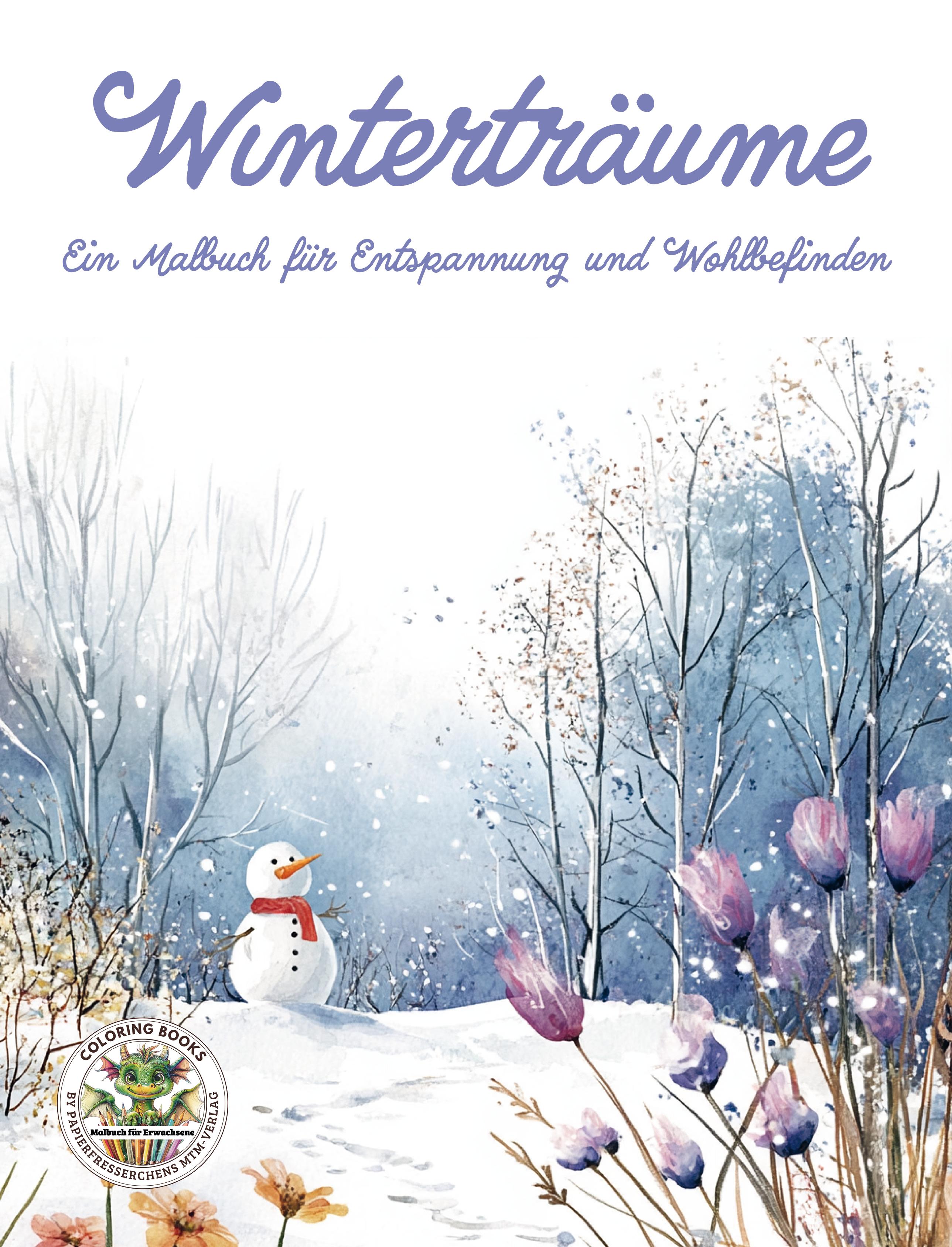 Vorderes Coverbild Winterträume - Ein Malbuch für Entspannung und Wohlbefinden