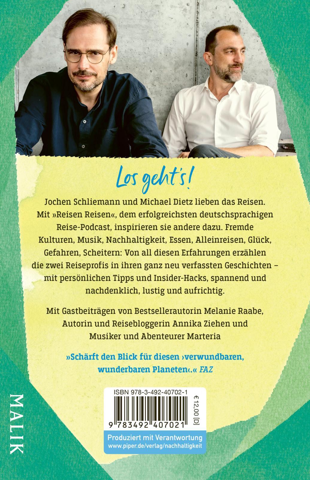 Rückseitencover Reisen Reisen