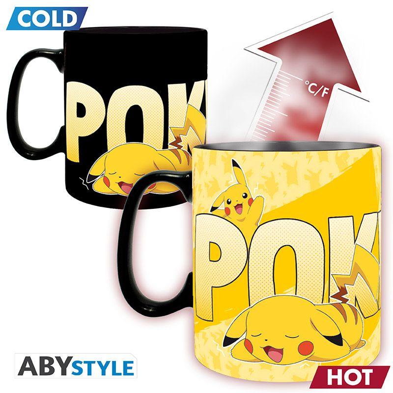 Beispielinhalt (Bild) POKEMON - Mug Heat Change - 460 ml - Pikachu - cardboard box