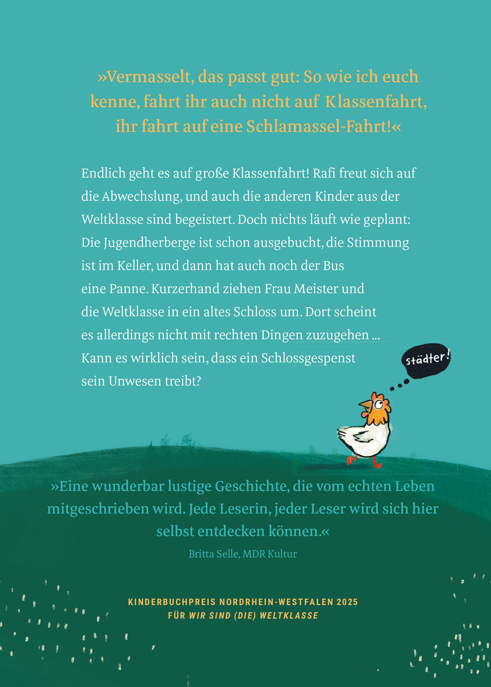 Beispielinhalt (Bild) Wir sind (die) Weltklasse - Die Schlamassel-Fahrt