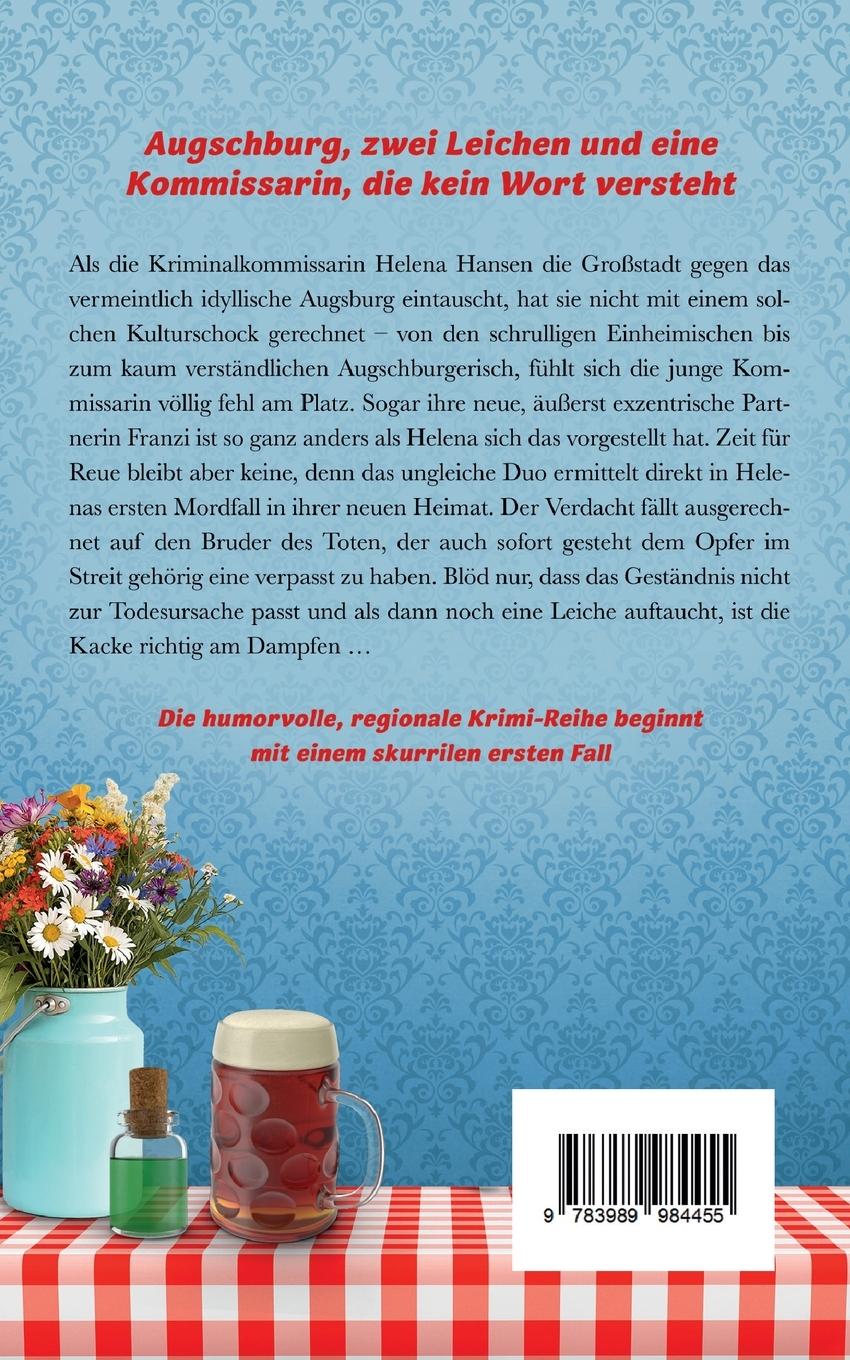 Rückseitencover Zweimal stirbt's sich besser | Ein humorvoller Augsburg-Krimi