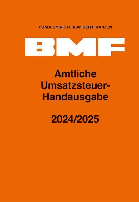 Vorderes Coverbild Amtliche Umsatzsteuer-Handausgabe 2024/2025