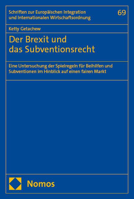 Vorderes Coverbild Der Brexit und das Subventionsrecht