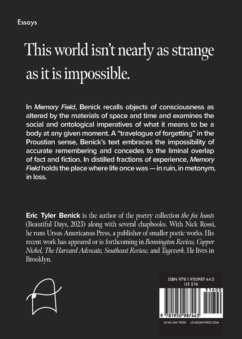 Rückseitencover Memory Field