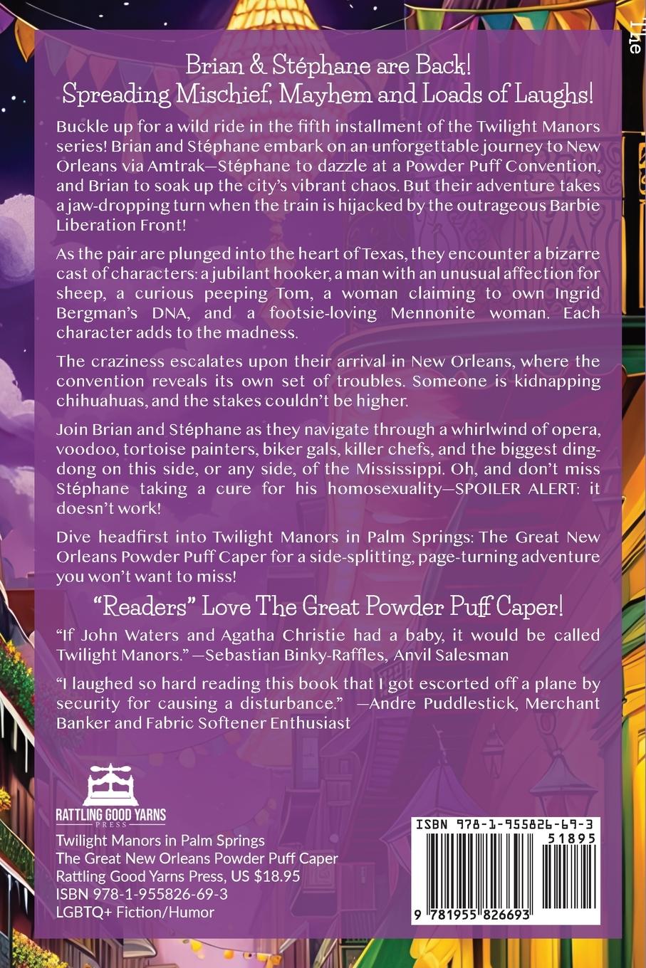 Rückseitencover Twilight Manors in Palm Springs The Great New Orleans Powder Puff Caper