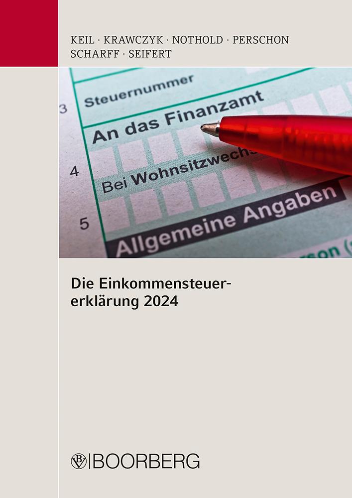 Vorderes Coverbild Die Einkommensteuererklärung 2024