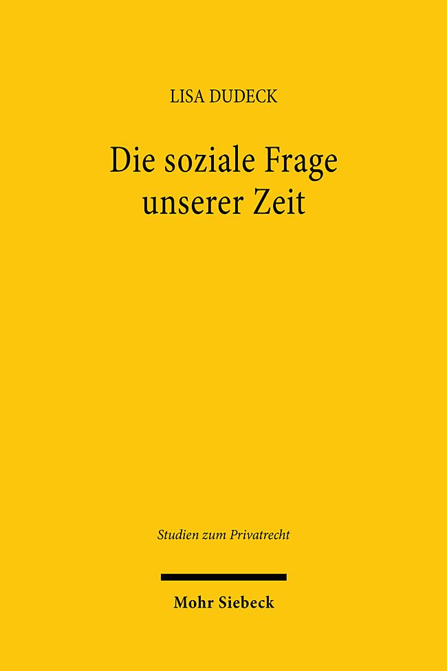 Vorderes Coverbild Die soziale Frage unserer Zeit