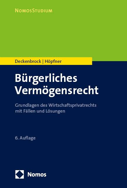 Vorderes Coverbild Bürgerliches Vermögensrecht
