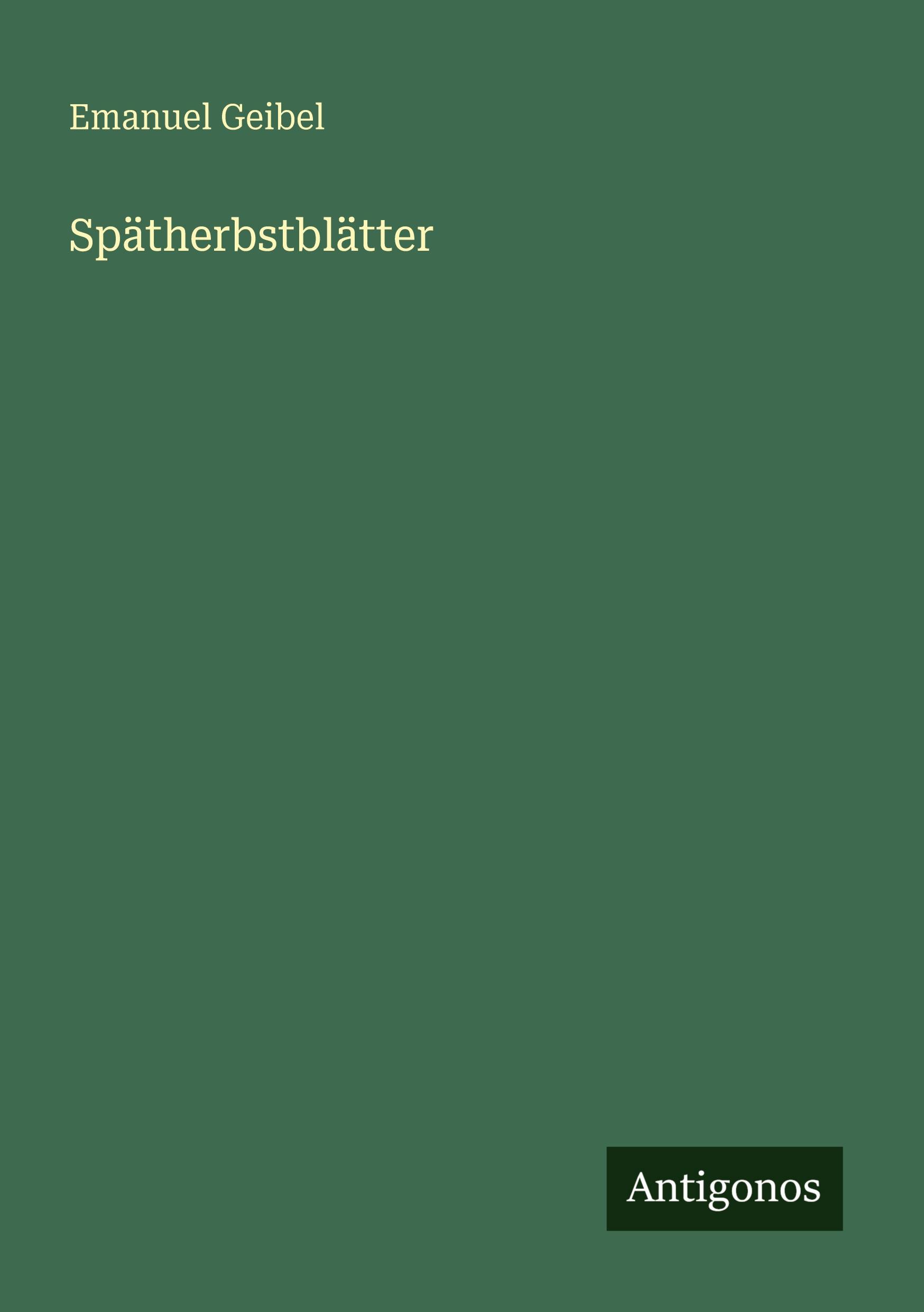 Vorderes Coverbild Spätherbstblätter