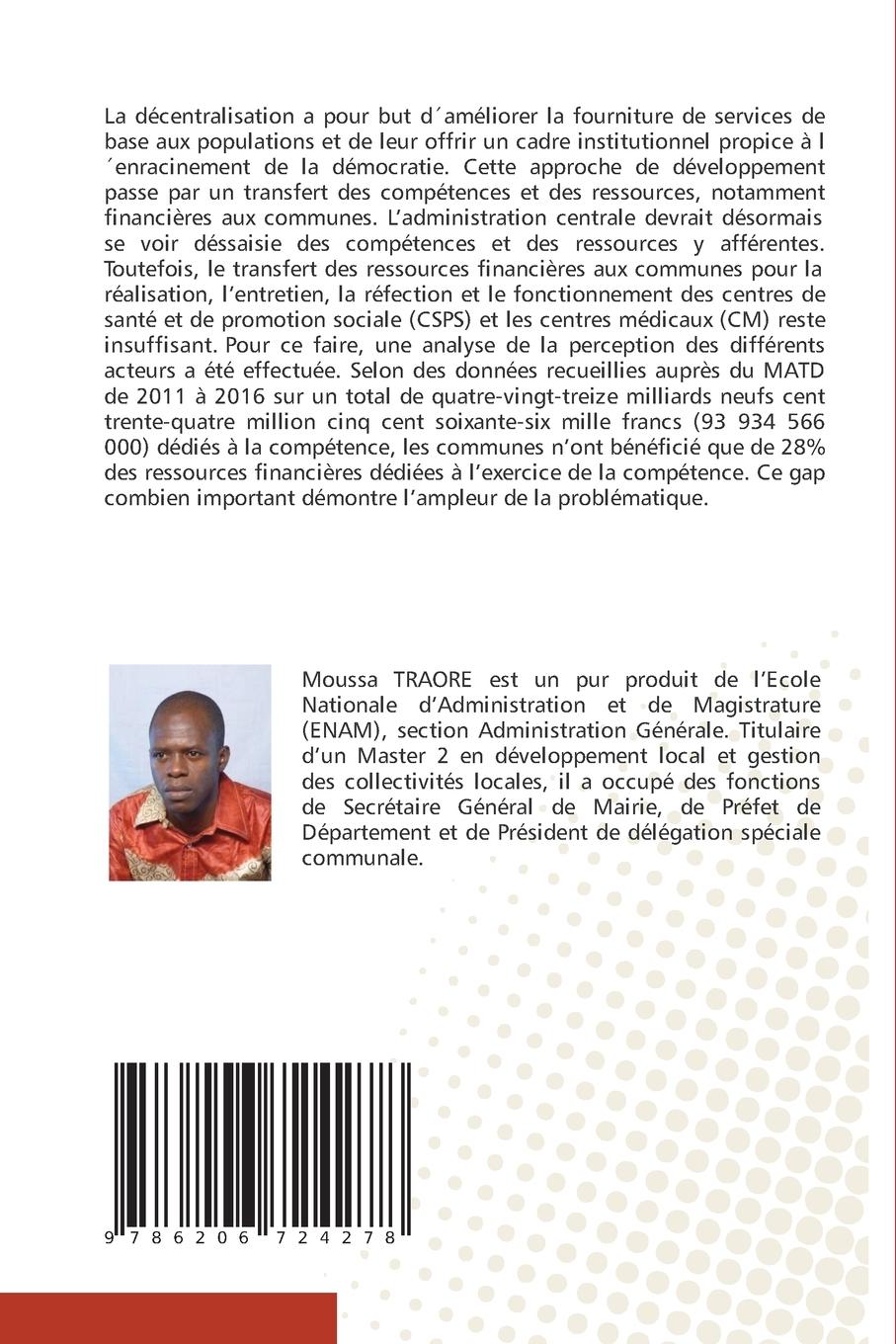 Rückseitencover Décentralisation au Burkina Faso